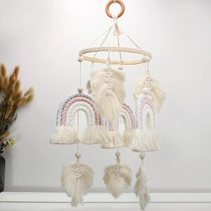 Boho baby crib mobile
